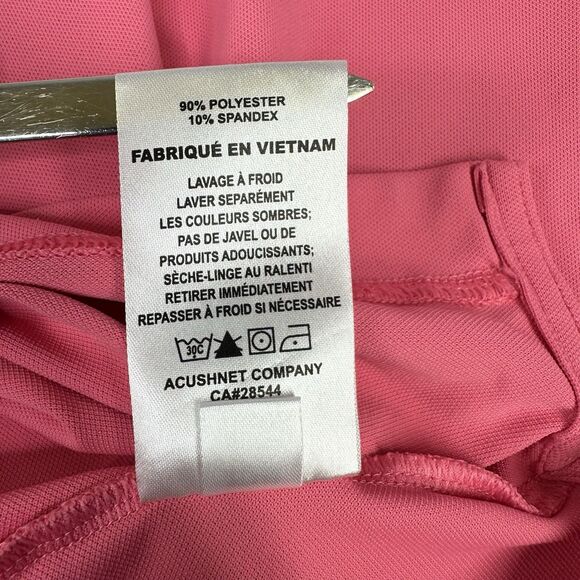 FootJoy FJ Men's Embroidered PGA Of America Performance Golf Polo Shirt Pink L - Picture 6 of 10